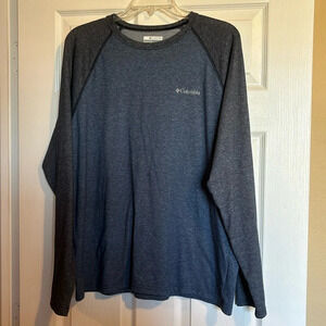 Columbia Omni-Wick men’s blue long sleeve t-shirt size large